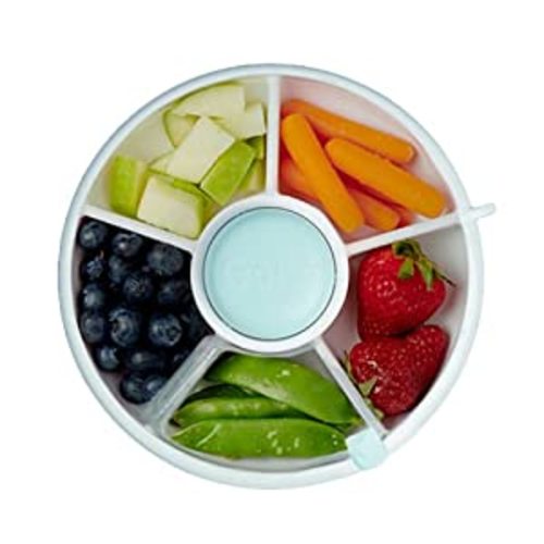 Amazon.com : GoBe Kids Snack Spinner Bundle with Hand Strap and Sticker Sheet - Reusable Snack Container with 5 Compartment Dispenser and Lid | BPA and PVC Free | Dishwasher Safe | No Spill, Leakproof : Baby