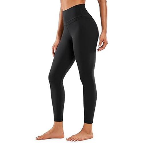 CRZ YOGA Women's Naked Feeling Workout Leggings 25 Inches - 7/8 High Waist Yoga Tight Pants