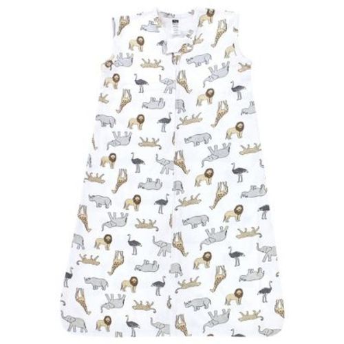 Hudson Baby Cotton Sleeveless Wearable Sleeping Bag, Sack, Blanket, Modern Safari, 6-12 Months