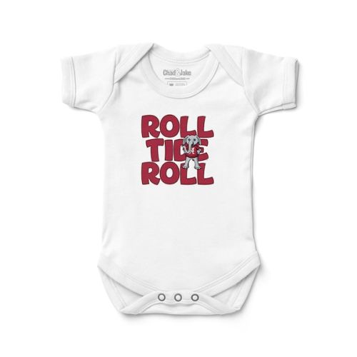 Alabama Crimson Tide Chad & Jake Newborn & Infant Hyperlocal Bodysuit – White