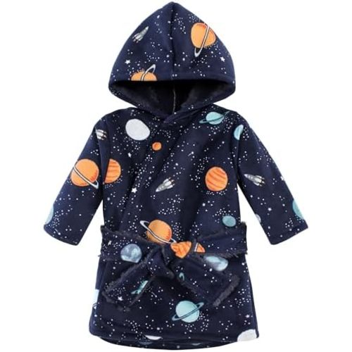 Hudson Baby Unisex BabyMink with Faux Fur Lining Pool and Beach Robe Cover-ups