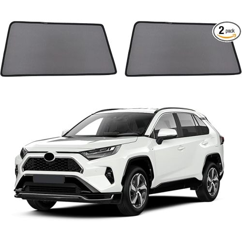 Car Window Shades for 2019-2024 RAV4 Accessories - Rear Side Window Shade for Baby, Breathable Mesh Car Privacy Window Covers, UV Protection and Heat Insulation for Road Trips, Napping, Camping