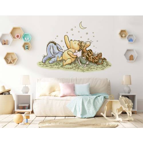 Winnie the Pooh Wall Decal Pooh with friends Disney Wall Art Classic Pooh Wall Decal for kids room Pooh Peel and Stick