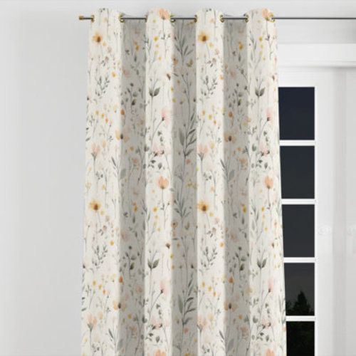 East Urban Home Boho Blackout Curtains - Floral Azharia Grommet Curtain - 1 Panel | Wayfair