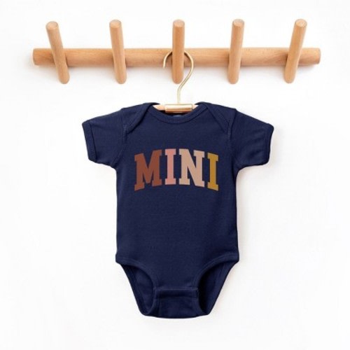The Juniper Shop Mini Colored Arch Baby Bodysuit - 6 Month - Navy