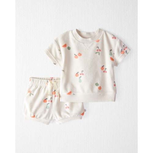 Baby 2-Piece Fruit-Print Terry Set Made with Organic Cotton - Little Planet | Carter's