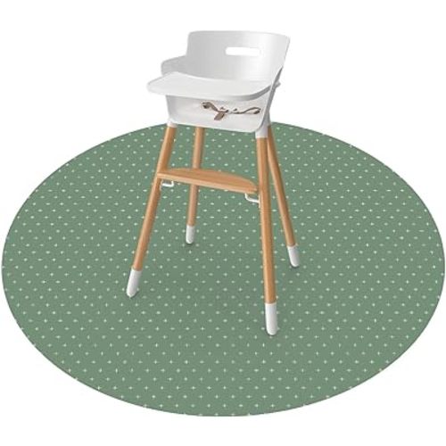 WeeSprout Baby Splat Mat for Kids, Large 51” x 51” Floor Playmat with Durable, Waterproof Surface and Non-Slip Bottom for Infants to Toddlers Under highchair, Arts and Crafts, picnics and Play