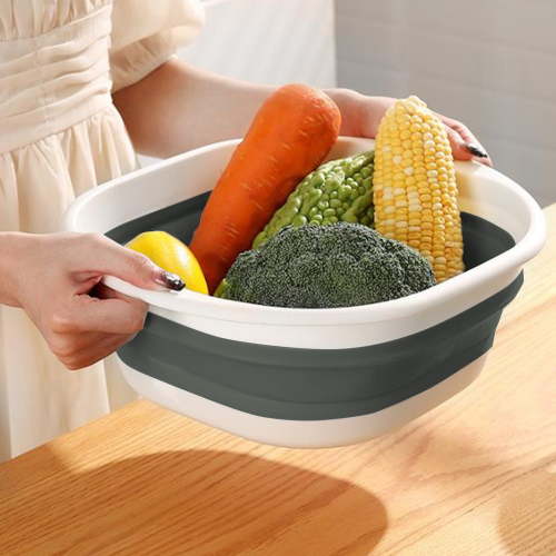 Collapsible Wash Basin, Portable Baby Bottle Washing Basin, Suitable for Camping Travel Facial Foot Washing, Baby Care/Outdoor Adventure/Home(Blue)