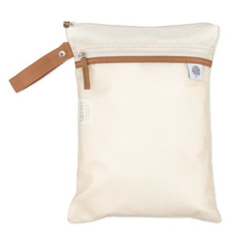Parker Baby Co. Cloth Diaper Wet Dry Bag, Color: Cream