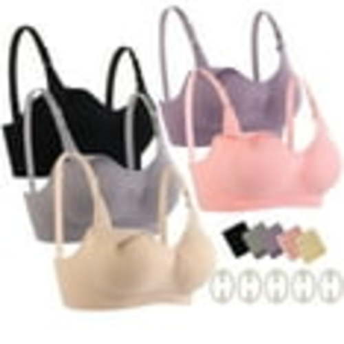 luopital Women's Seamless Maternity Bra (5-Pack)