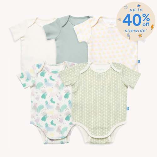 duckling dreams organic cotton magnetic bodysuit | 5 set – Magnetic Me