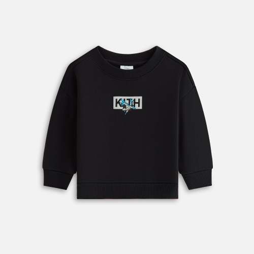 Batman | Kith Baby Classic Logo Nelson Crewneck - Black