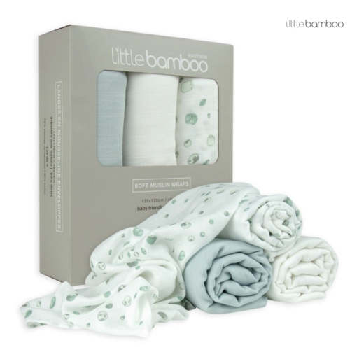 Little Bamboo Muslin Wraps | 3-PACK