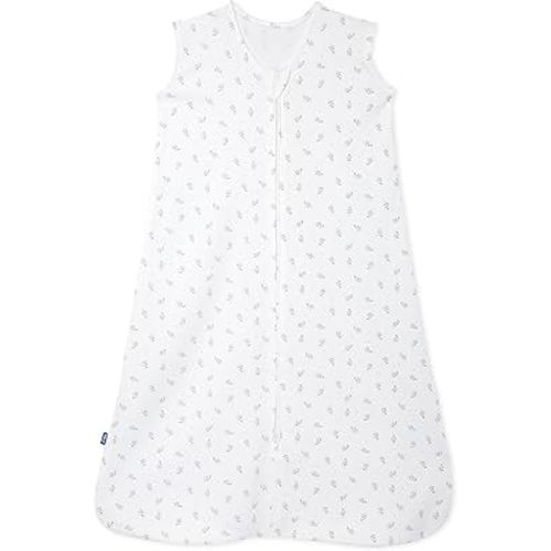 HALO SleepSack, 100% Cotton Wearable Blanket, Swaddle Transition Sleeping Bag, TOG 0.5, Blue Thyme, Small, 0-6 Months