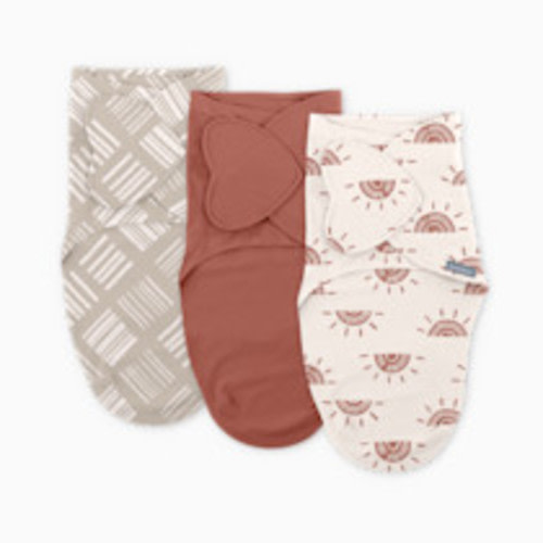 Ingenuity SwaddleMe Monogram Collection Swaddle (3-Pack) - Rising Sun, 0-3 M