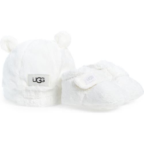 Bixbee Faux Fur Beanie & Booties Set, 4/5 M