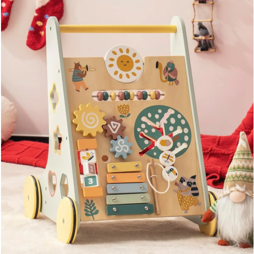 ROBUD Wooden Baby Push Walker - Forest Vitality