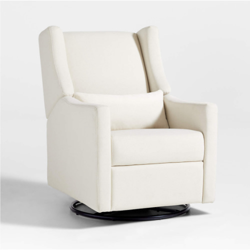 Babyletto Kiwi Cream Electronic Swivel Glider Power Recliner Nursery Chair