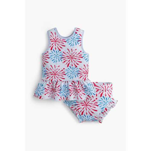 Tankini Top + Ruffle Bottoms Set - Organic Baby, Toddler, & Kids Clothes - Monica + Andy