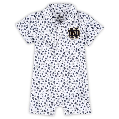 Notre Dame Fighting Irish Garb Infant Earnest Polo Romper - White