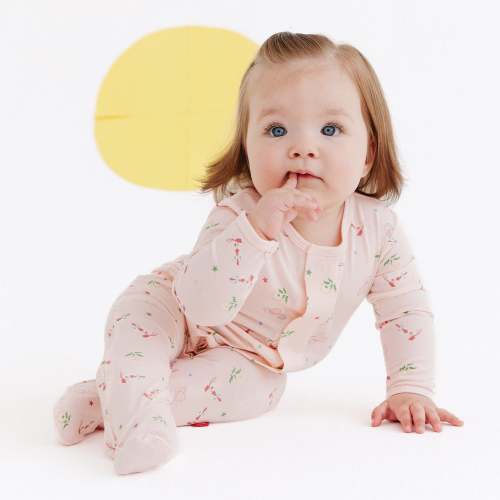 rodeo drive pink modal magnetic parent favorite footie – Magnetic Me