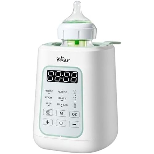 Bear Baby Bottle Warmer, Fast Warming Breast Milk Formula, Green