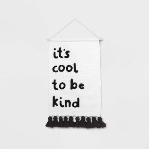 It's Cool To Be Kind Hanging Kids' Knit Banner - Pillowfort™