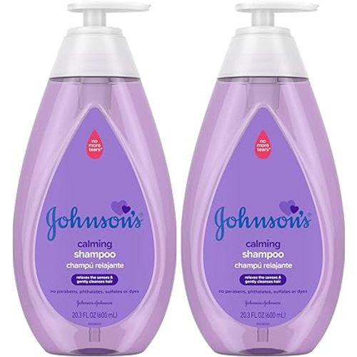 Johnson's Baby Shampoo, 20.3 fl. oz, Pack of 2 | Calming Formula | Hypoallergenic | Tear-Free | No Parabens