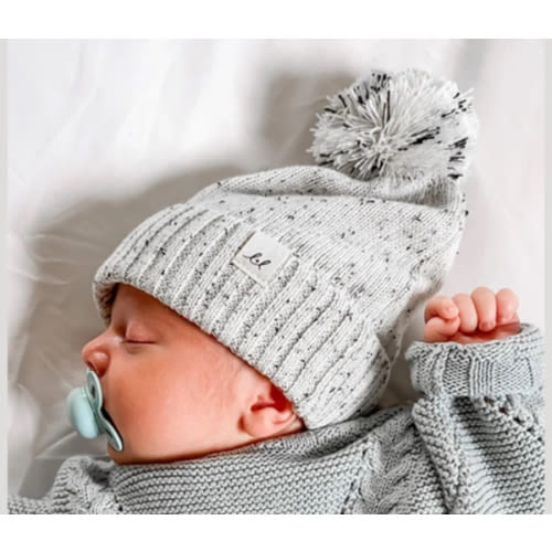 Cotton Pom Beanie Hat