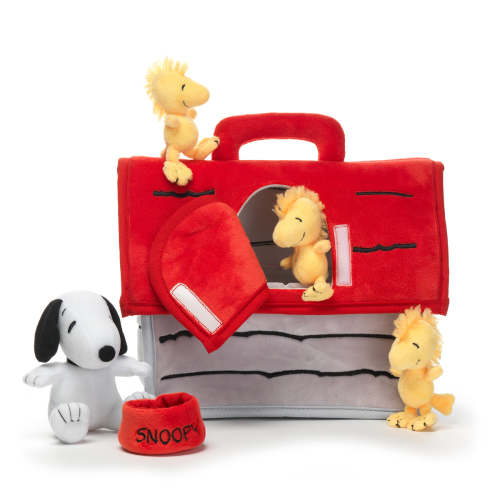 Classic Snoopy Interactive Plush Doghouse with 5 Stuffed Animal Toys
– Lambs & Ivy