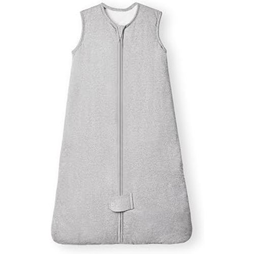 TotAha 1.0 TOG Sleep Sack 3-6 Months, Soft Wearable Blanket Baby with 2-Way Safe Zippers, Sleeping Bag for Basies Girl Boy, Grey
