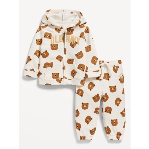 Printed Logo-Graphic Zip Hoodie for Baby | Old Navy