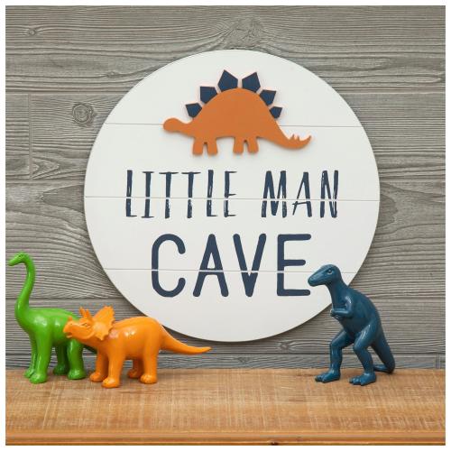 Dino Little Man Cave Wood Wall Decor