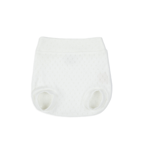 Holey White Tights - Minicoton