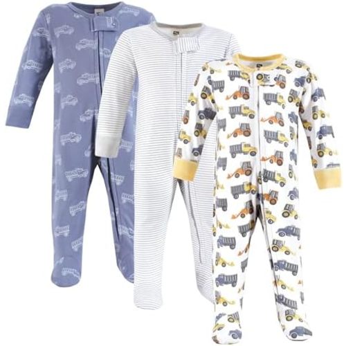 Hudson Baby Unisex Baby Cotton Sleep and Play