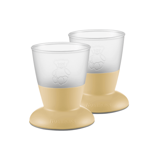 Baby Cup, 2-pack: Powder yellow