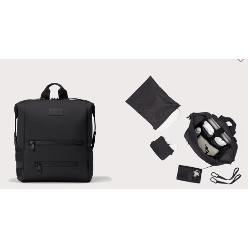 Indi Diaper Backpack in Onyx, Large