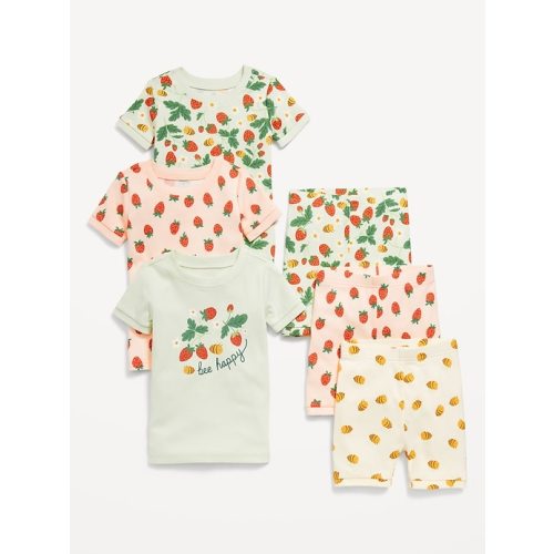 Snug-Fit Graphic Pajama 6-Piece Set for Toddler & Baby