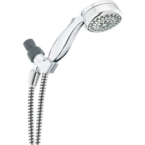 Delta Faucet 7-Spray Touch-Clean Hand Held Shower Head with Hose, Chrome, 75700