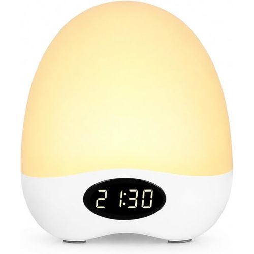 Egg Night Light for Nursery, Portable Rechargeable Baby Nightlight with Touch Control & RGB Color Changing, Dimmable Breastfeeding Lamp with Timer, Cute Wireless Night Light