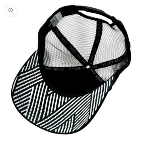 Trucker Hat - Ziggity Zags - Black - Assists in little one's visual and cognitive development