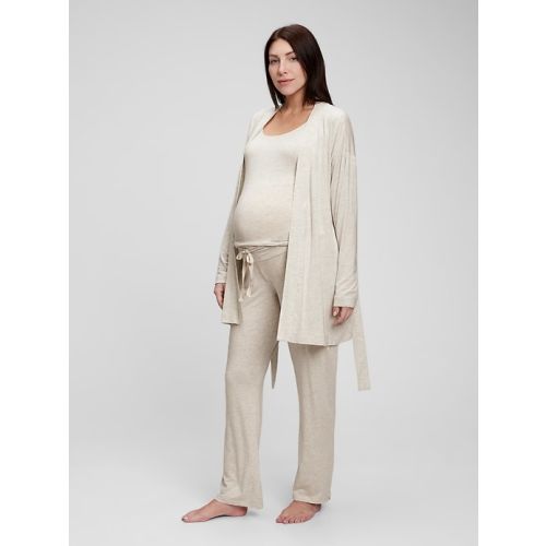 Maternity Modal 3-Piece Set in light heather grey, size: L