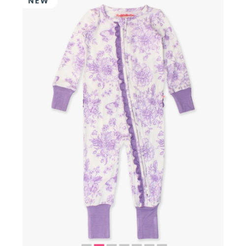 Convertible Ruffle One Piece Pajama, Bamboo Viscose