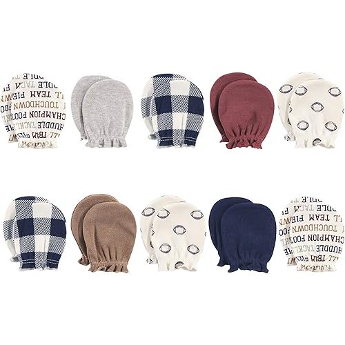 Hudson Baby Unisex Baby Cotton Scratch Mittens