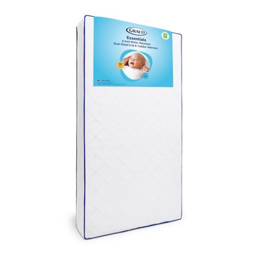 Graco Essentials 6" Water-Resistant Dual-Sided Baby Crib and Toddler Bed Mattress