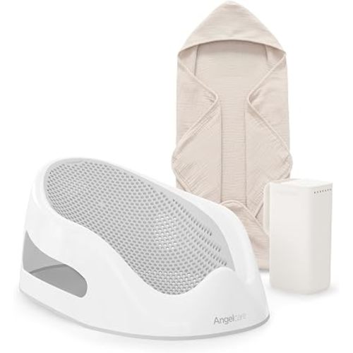 Angelcare Baby Bath Support (Gray) | Ideal for Babies Less Than 6 Months Old