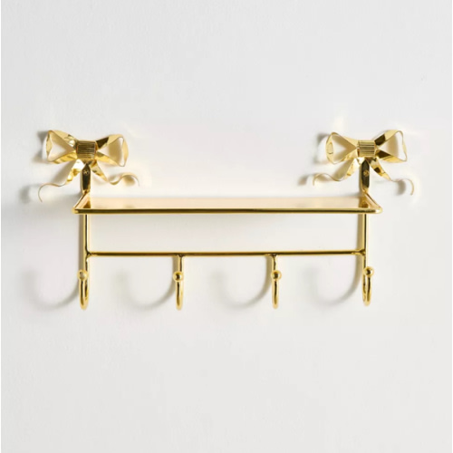 Marina Wall Multi-Hook Shelf | Urban Outfitters