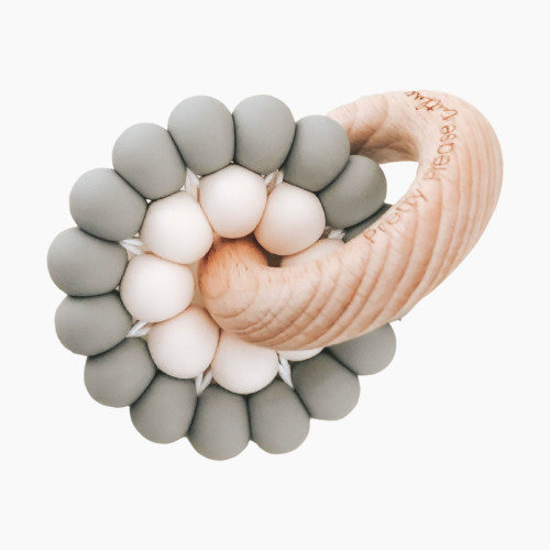 Pretty Please Teethers Reed Teething Ring - Eucalyptus