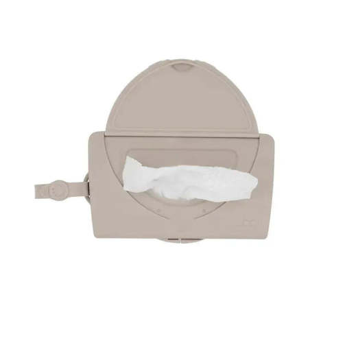 Ubbi - On-the-Go Baby Wipes Dispenser, Portable Wipes Container, Taupe