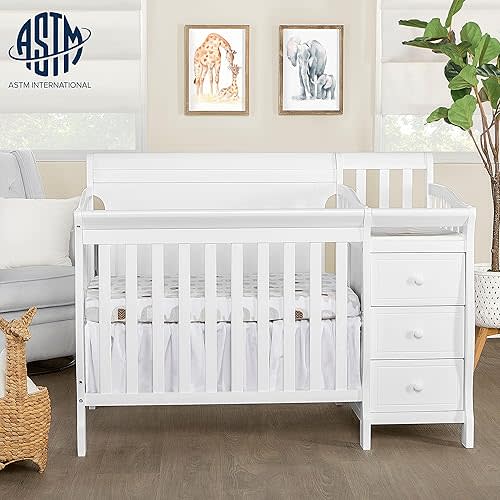 Dream On Me Jayden 4-in-1 Mini Crib & Changer